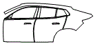Door and Rear Fender Kit pattern for the 2027 BMW X2