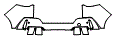 Rear Bumper Kit pattern for the 2027 BMW X2