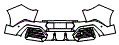 Rear Bumper Kit pattern for the 2027 BMW X2