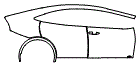 Door and Rear Fender Kit pattern for the 2027 Toyota Prius