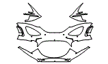 Bumper Kit pattern for the 2027 McLaren 750S