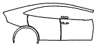 Door and Rear Fender Kit pattern for the 2027 Toyota Prius