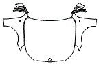 Full Hood, Fender and Mirror Kit pattern for the 2027 BMW i5