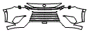 Bumper Kit pattern for the 2026 Lexus TX