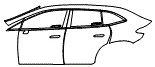 Door and Rear Fender Kit pattern for the 2027 Mercedes Benz EQE SUV
