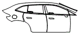 Door and Rear Fender Kit pattern for the 2027 Mercedes Benz EQE SUV