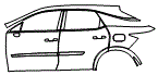 Door and Rear Fender Kit pattern for the 2026 Lexus RX