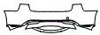 Rear Bumper Kit pattern for the 2024 Tesla Model 3 (New Generation)