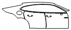 Door and Rear Fender Kit pattern for the 2026 Porsche Panamera