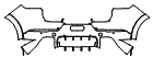 Rear Bumper Kit pattern for the 2026 Porsche Cayenne