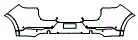 Rear Bumper Kit pattern for the 2026 Porsche Cayenne