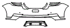 Rear Bumper Kit pattern for the 2026 Porsche Panamera