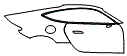 Door and Rear Fender Kit pattern for the 2027 Mercedes Benz AMG GT