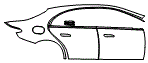 Door and Rear Fender Kit pattern for the 2027 Mercedes Benz E-Class