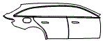 Door and Rear Fender Kit pattern for the 2027 Mercedes Benz E-Class