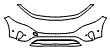 Bumper Kit pattern for the 2025 Mercedes Benz EQB SUV