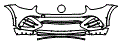 Bumper Kit pattern for the 2024 Mercedes Benz GLC Coupe