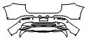 Rear Bumper Kit pattern for the 2026 Mercedes Benz Maybach EQS 680 SUV