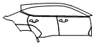 Door and Rear Fender Kit pattern for the 2026 Hyundai Kona Electric