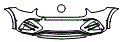 Bumper Kit pattern for the 2024 Mercedes Benz GLC Coupe