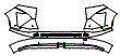 Rear Bumper Kit pattern for the 2024 Hyundai Kona Electric