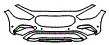 Bumper Kit pattern for the 2026 Mercedes Benz GLA SUV
