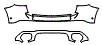 Rear Bumper Kit pattern for the 2026 Mercedes Benz GLA SUV