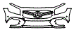 Bumper Kit pattern for the 2026 Mercedes Benz GLB SUV