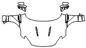 Full Hood, Fender and Mirror Kit pattern for the 2023 Aston Martin DBX