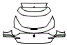 Trunk Lid Kit pattern for the 2026 Ferrari Purosangue