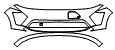 Bumper Kit pattern for the 2026 Hyundai Kona Electric