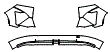 Rear Bumper Kit pattern for the 2026 Hyundai Kona Electric