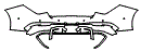 Rear Bumper Kit pattern for the 2026 Mercedes Benz CLA Coupe