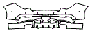 Rear Bumper Kit pattern for the 2026 Mercedes Benz CLA Coupe
