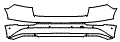 Rear Bumper Kit pattern for the 2027 Audi Q8