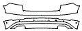 Rear Bumper Kit pattern for the 2024 Audi Q8