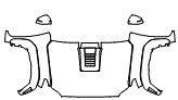 Full Hood, Fender and Mirror Kit pattern for the 2026 Toyota 4Runner