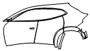 Door and Rear Fender Kit pattern for the 2026 Ferrari Purosangue