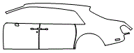 Door and Rear Fender Kit pattern for the 2026 Rolls Royce Phantom
