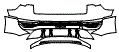 Rear Bumper Kit pattern for the 2024 Audi Q8 e-tron