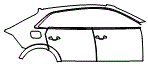 Door and Rear Fender Kit pattern for the 2027 Audi SQ8