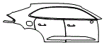 Door and Rear Fender Kit pattern for the 2026 Porsche Macan Electric