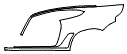 Rear Fender Kit pattern for the 1994 Porsche Singer