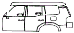Door and Rear Fender Kit pattern for the 2026 Lexus GX