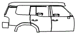 Door and Rear Fender Kit pattern for the 2026 Lexus GX