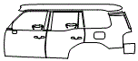 Door and Rear Fender Kit pattern for the 2026 Lexus GX