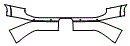 Rear Bumper Kit pattern for the 2026 Lexus GX