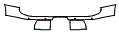 Rear Bumper Kit pattern for the 2026 Lexus GX