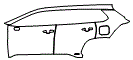 Door and Rear Fender Kit pattern for the 2026 Toyota Corolla Cross