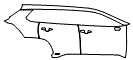 Door and Rear Fender Kit pattern for the 2026 Toyota Corolla Cross